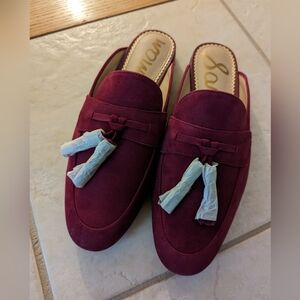 Sam Edelman Suede Slip on Mules